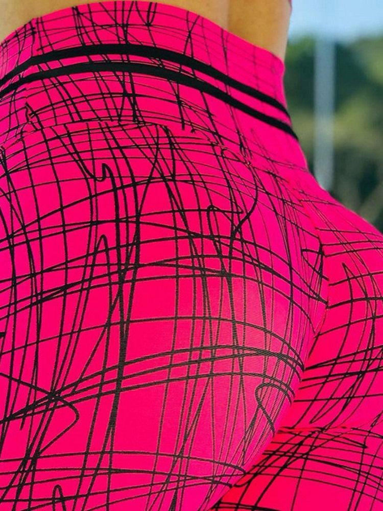 Skriv Ut Geometriska Push Up Gym Sport Yoga Byxor Tiktok Leggings Med Hög Midja
