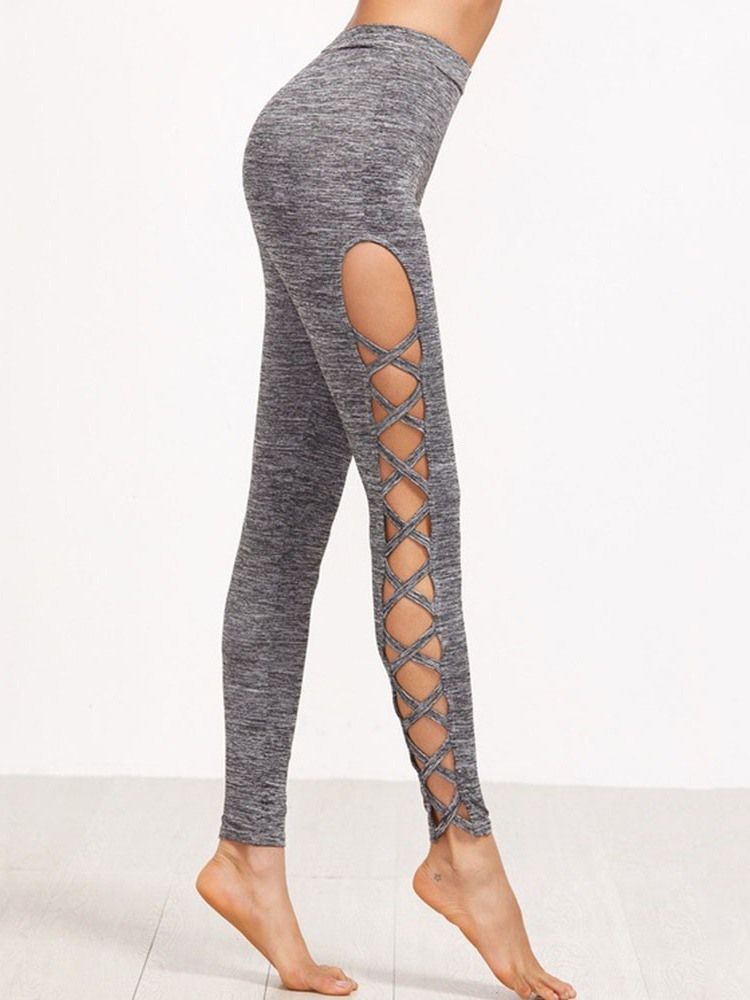 Snabbtorkande Ankellängd Löparbyxor Yogabyxor Tiktok Leggings Med Hög Midja