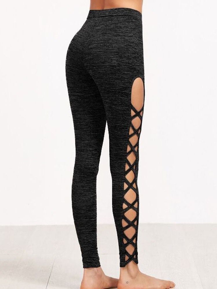 Snabbtorkande Ankellängd Löparbyxor Yogabyxor Tiktok Leggings Med Hög Midja
