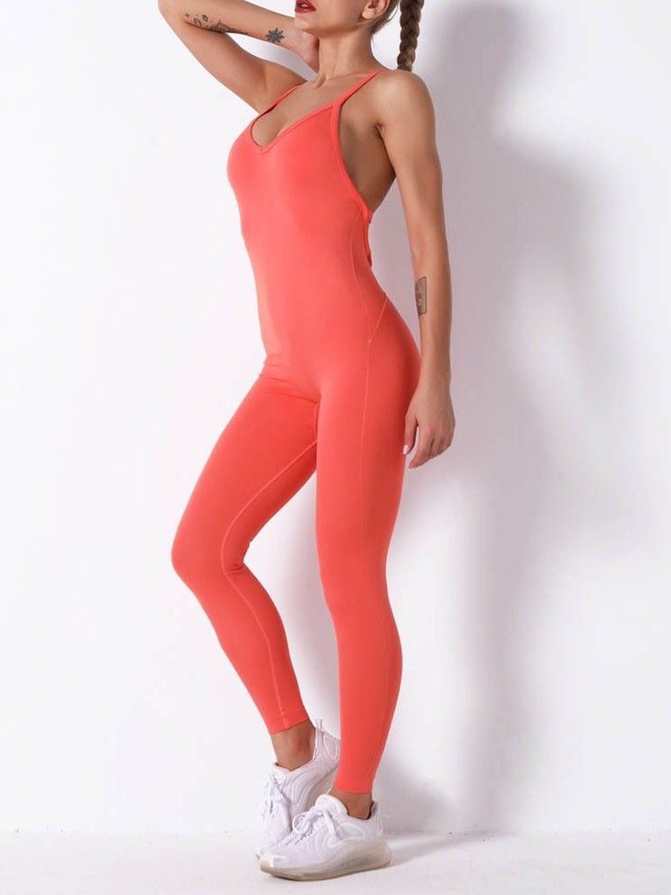 Snabbtorkande Polyester Solid Kvinnlig Fotledsbyxa