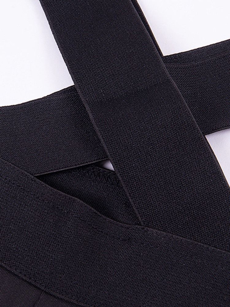 Solid Hollow Full Längd Gym Sports Yoga Leggings