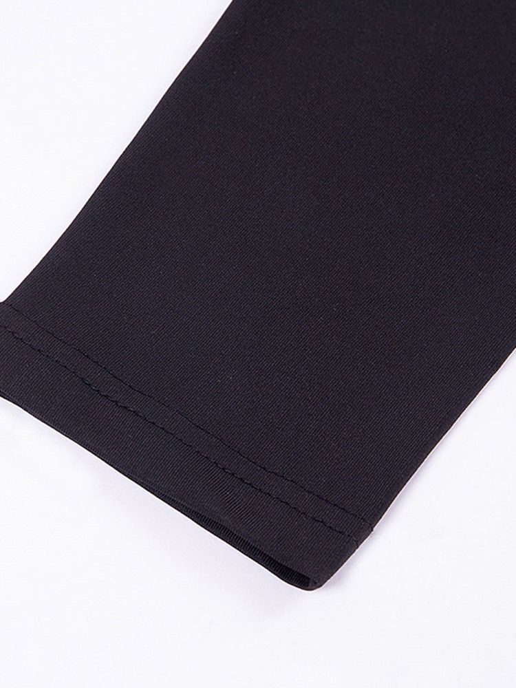 Solid Hollow Full Längd Gym Sports Yoga Leggings