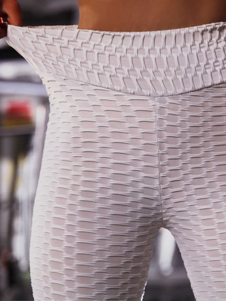Solida Snabbtorka Löparbyxor Yogabyxor Tiktok Leggings Med Hög Midja
