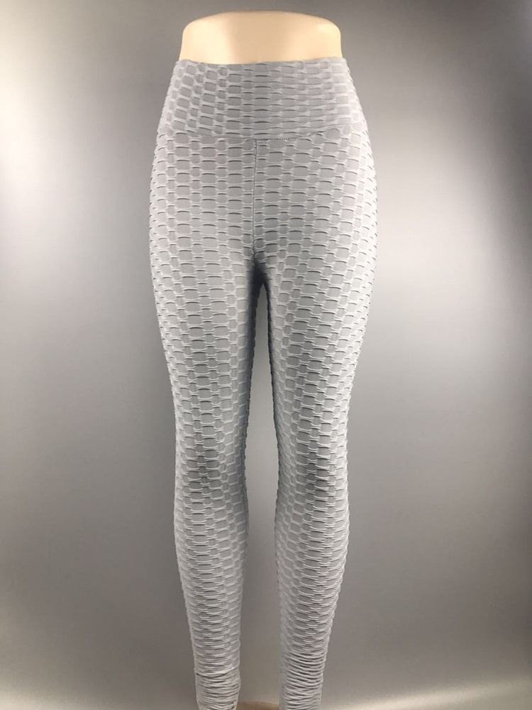 Solida Snabbtorka Löparbyxor Yogabyxor Tiktok Leggings Med Hög Midja