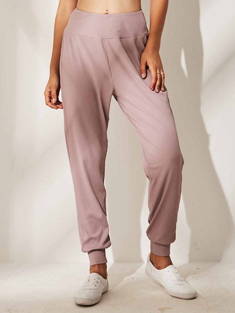Solida Snabbtorkande Yogabyxor I Polyester