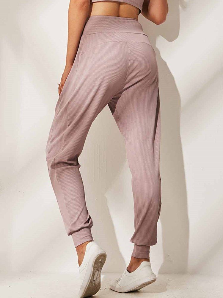 Solida Snabbtorkande Yogabyxor I Polyester