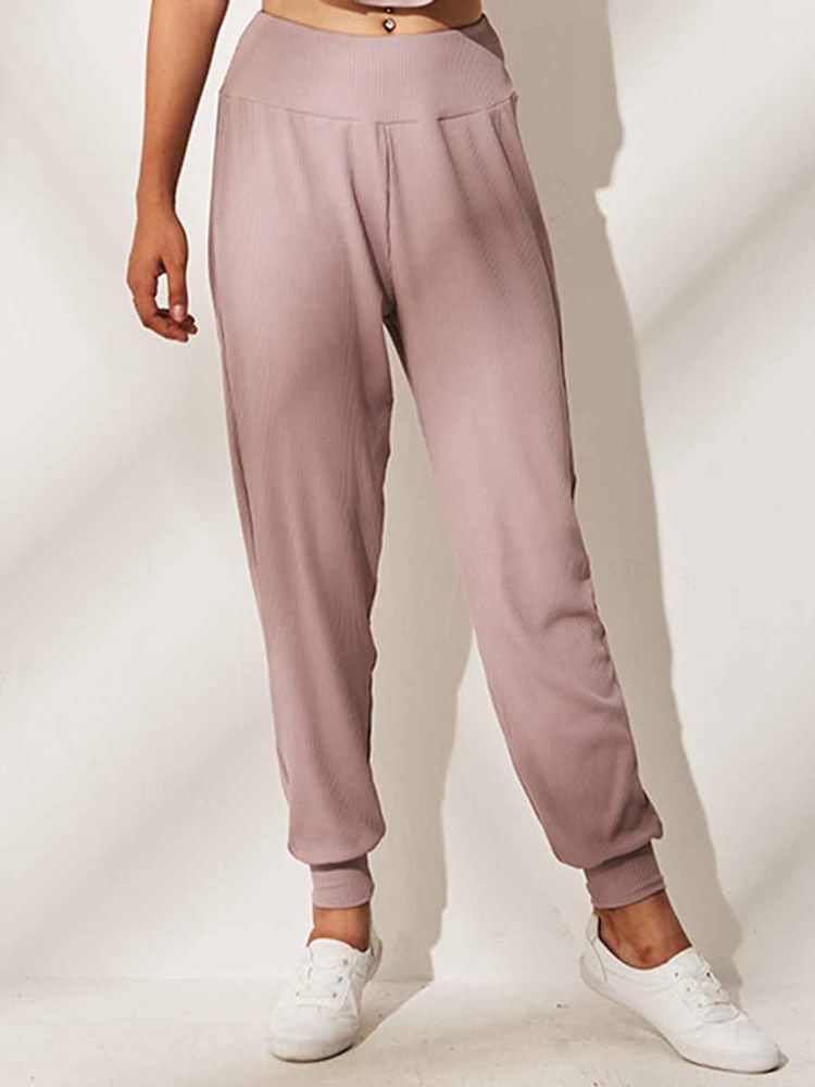 Solida Snabbtorkande Yogabyxor I Polyester