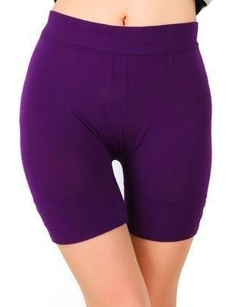 Solida Sommarshorts Som Andas För Kvinnor Gym Sports Yoga Byxor