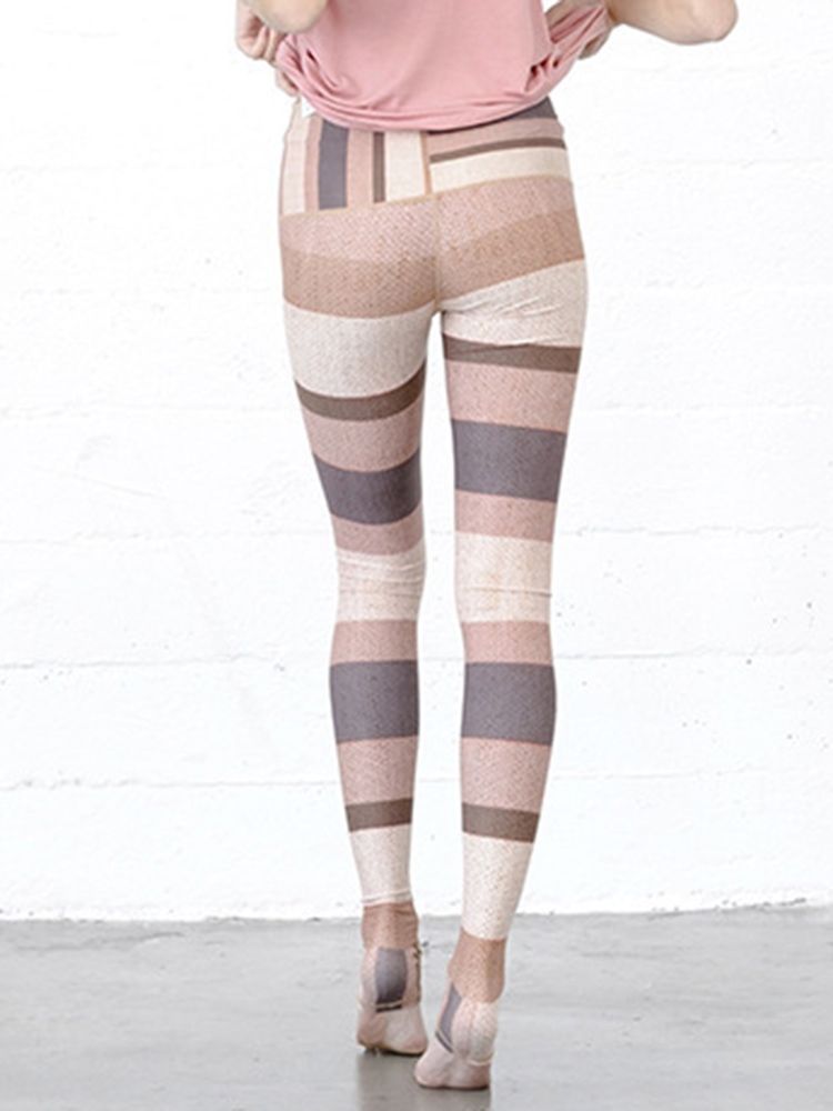 Spandex Quick Dry Print Gym Sport Leggings Yoga Byxor Tiktok Leggings Med Hög Midja