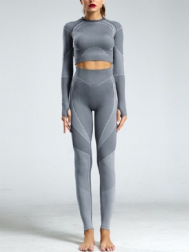 Stripe Nylon Anti-Pilling Pullover Långärmad Klädeset