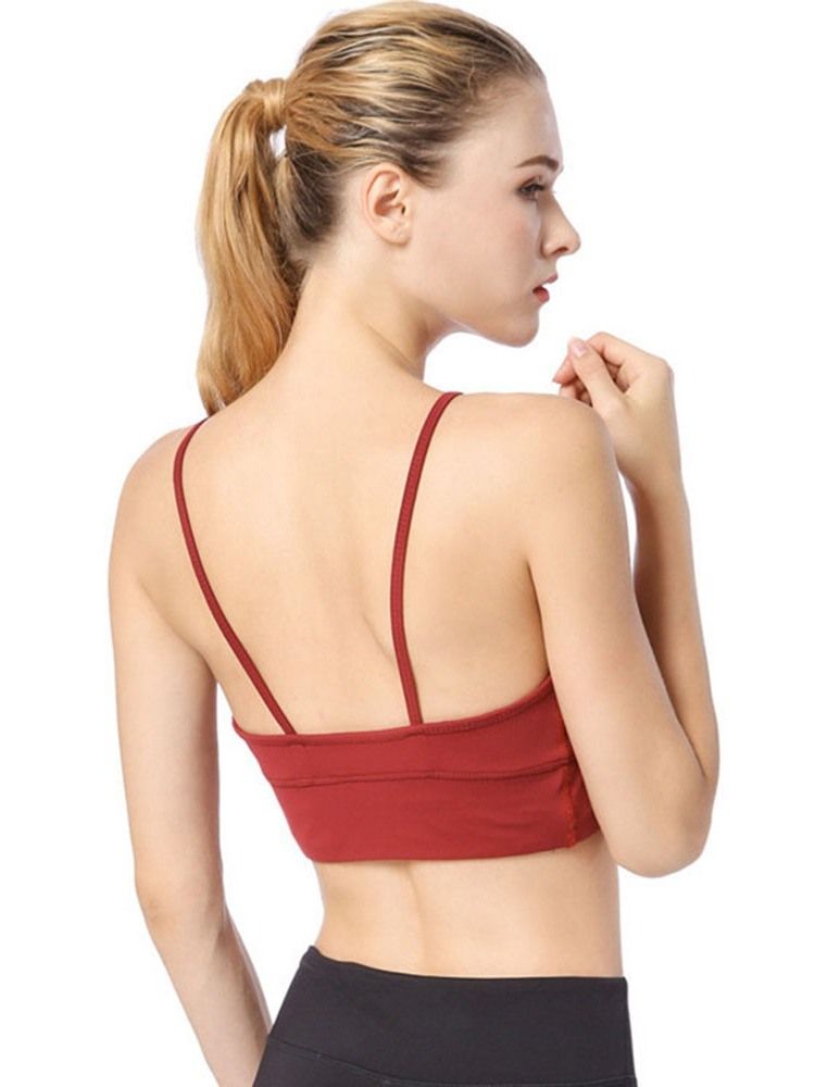 Vanliga Ojusterade Remmar Push Up Nylon Sportbehåar