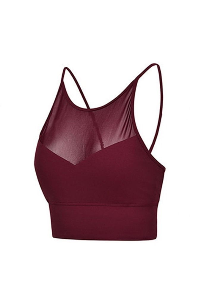 Vanliga Ojusterade Remmar Push Up Nylon Sportbehåar