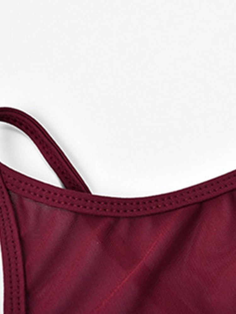 Vanliga Ojusterade Remmar Push Up Nylon Sportbehåar