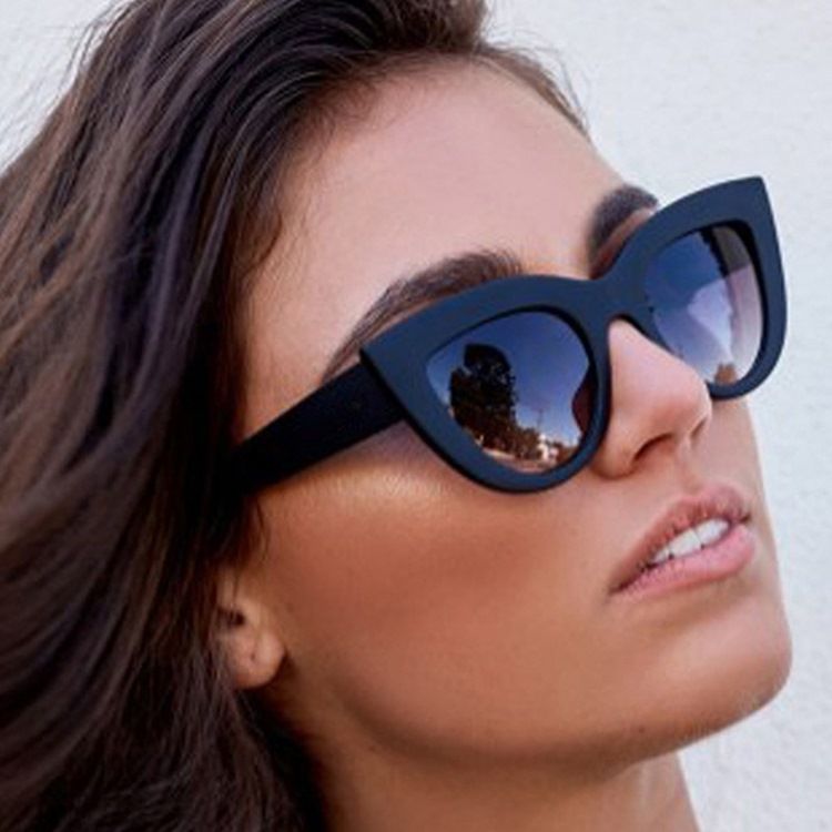 Cat Eye Resin Fashion Solglasögon