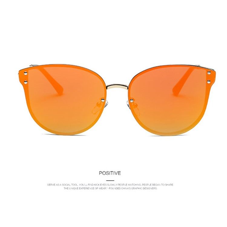 Orange-Tonade Linser Retro Solglasögon