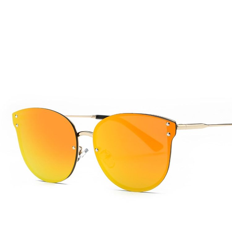 Orange-Tonade Linser Retro Solglasögon
