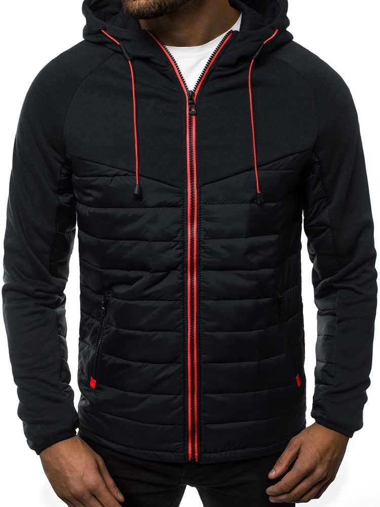 Cardigan Patchwork Color Block Hoodies Casual Hoodies