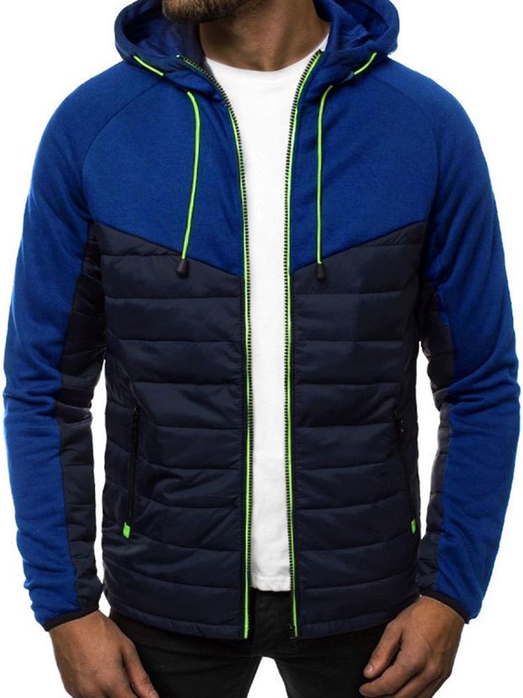 Cardigan Patchwork Color Block Hoodies Casual Hoodies