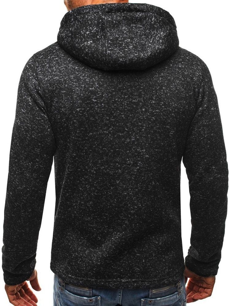 Cardigan Slim Huvtröjor Med Dragkedja