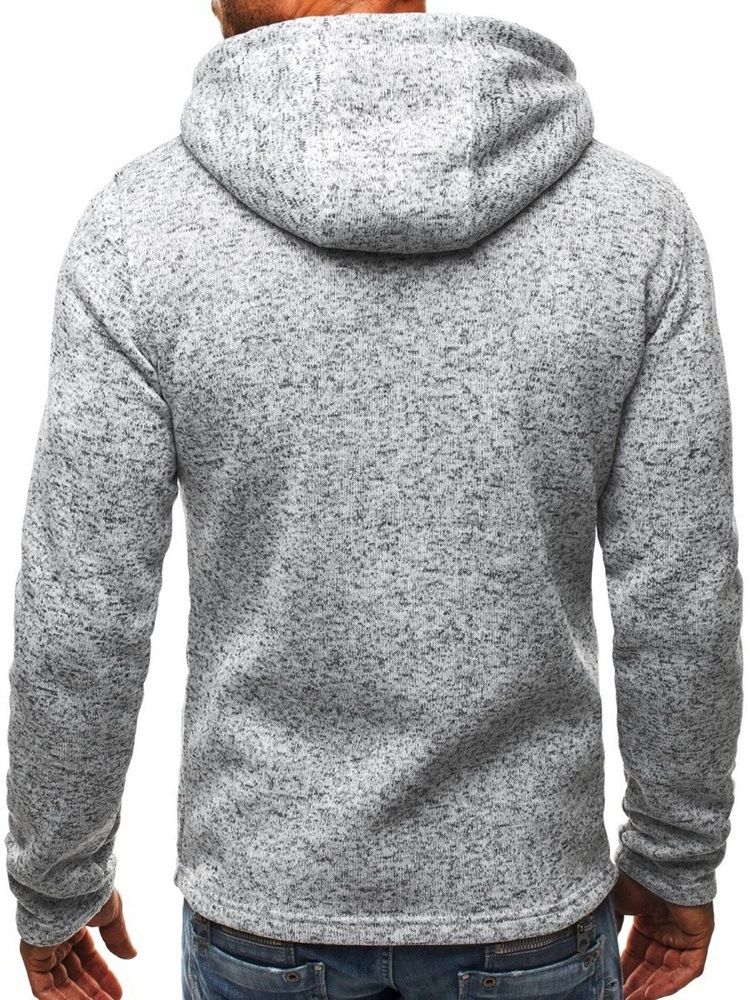 Cardigan Slim Huvtröjor Med Dragkedja