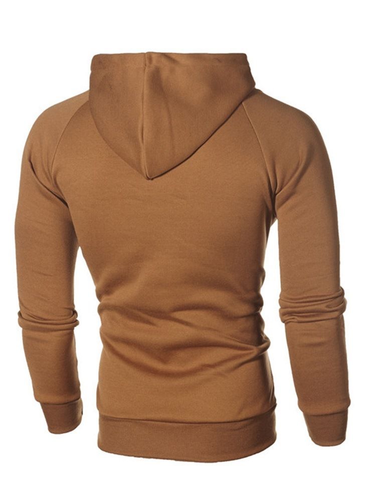 Dragkedja Cardigan Plain Slim Huvtröjor