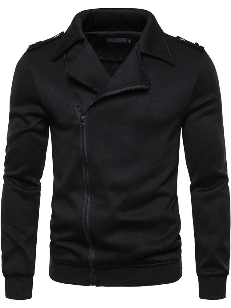 Dragkedja Cardigan Vanliga Luvtröjor För Herr