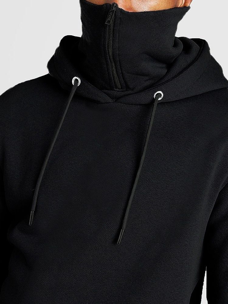 Enkel Tröja I Fleece Slimmade Europeiska Huvtröjor