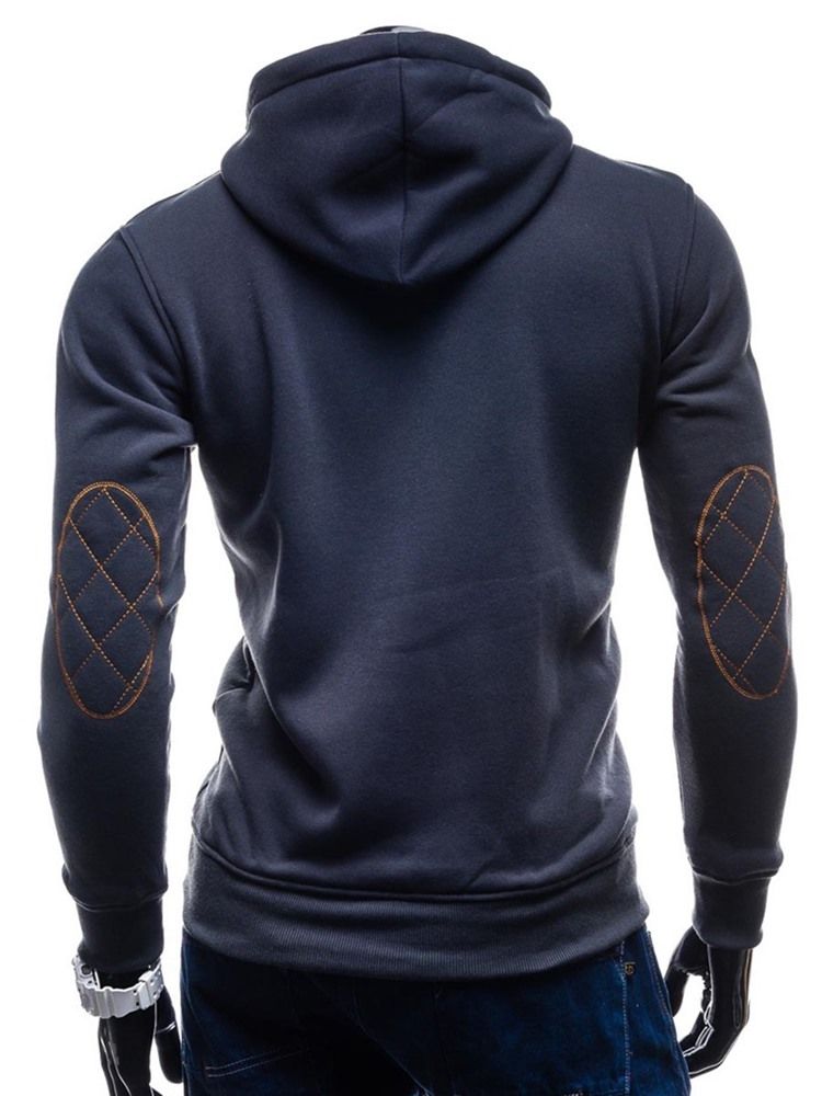 Letter Pullover Slimma Huvtröjor För Män