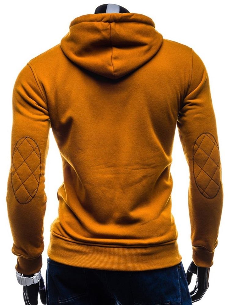 Letter Pullover Slimma Huvtröjor För Män