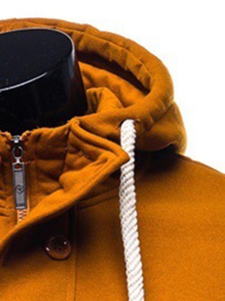 Letter Pullover Slimma Huvtröjor För Män