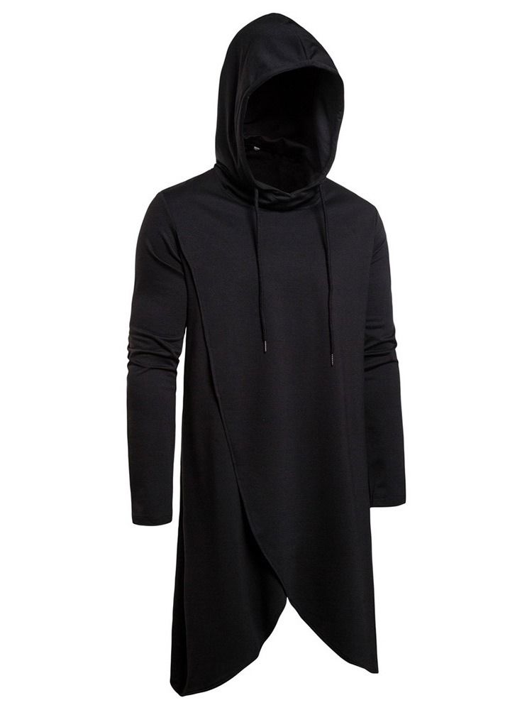 Mode Enfärgad Pullover Huvtröjor För Män