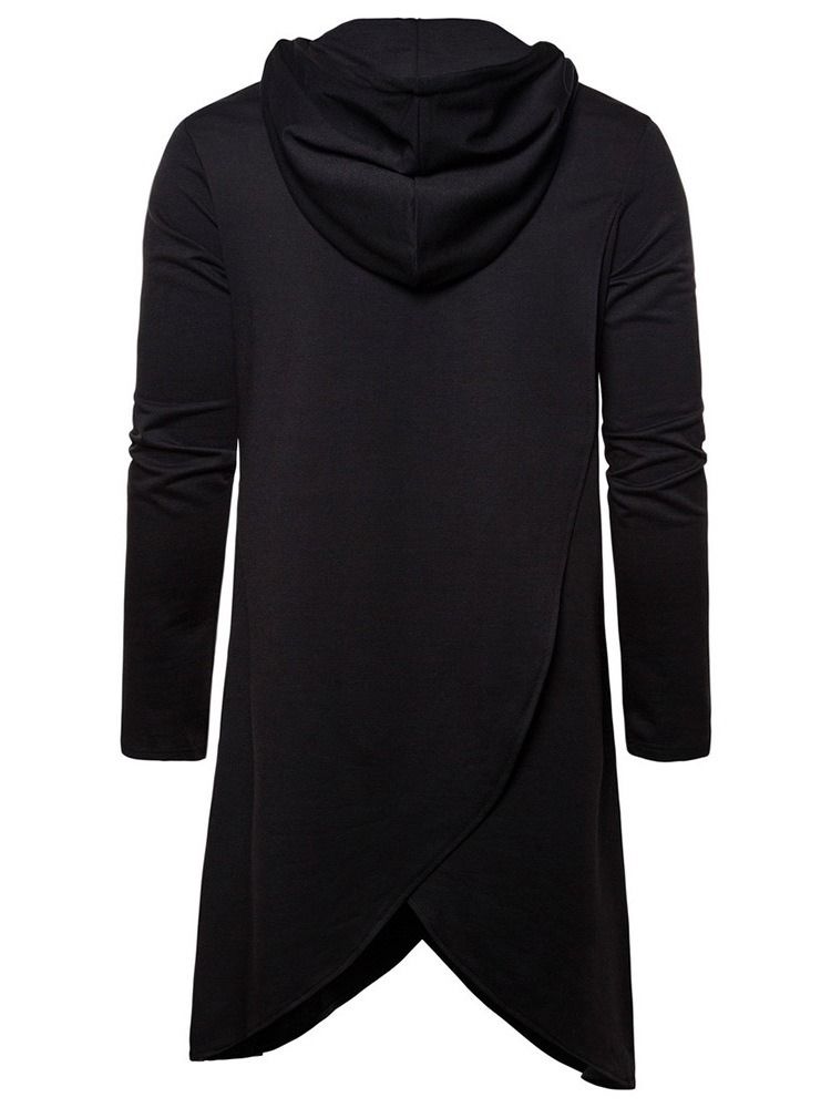 Mode Enfärgad Pullover Huvtröjor För Män