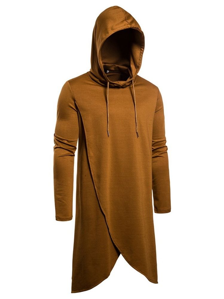Mode Enfärgad Pullover Huvtröjor För Män