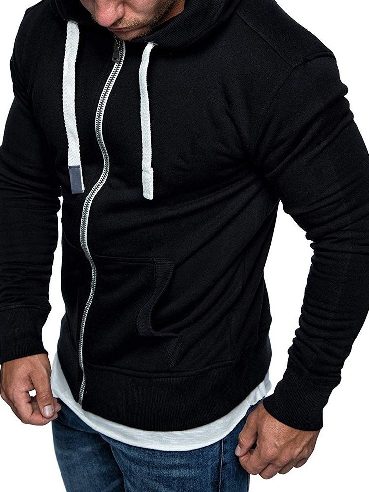 Pocket Cardigan Zipper Casual Hoodies