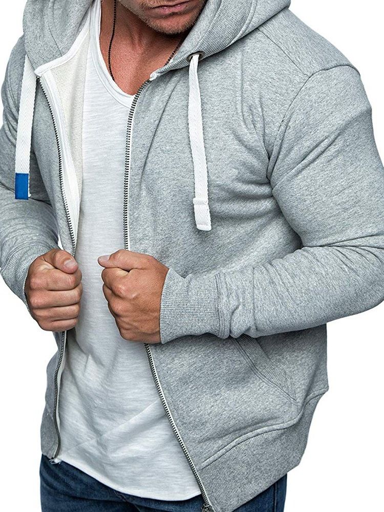 Pocket Cardigan Zipper Casual Hoodies