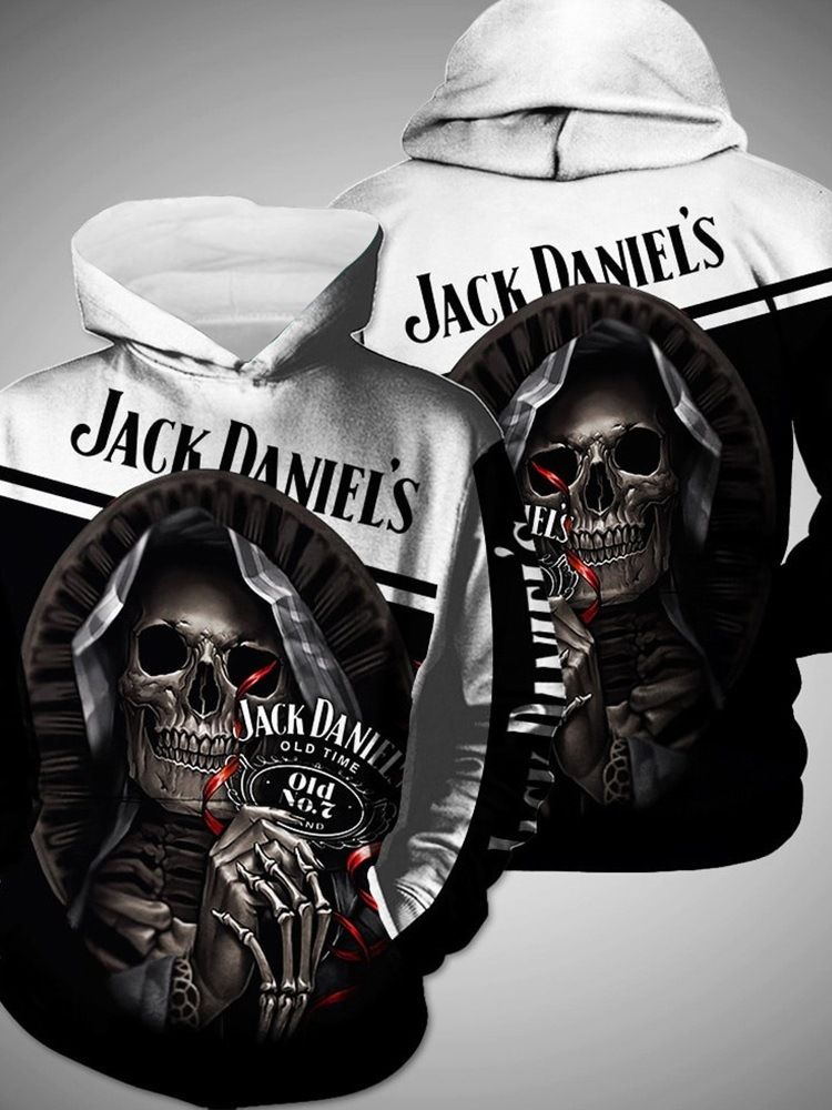 Pullover Letter Patchwork Hooded Loose Hoodies