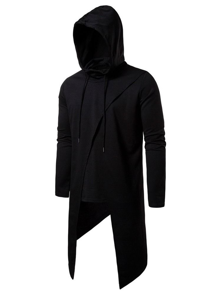 Pullover Plain Slim Hoodies För Män