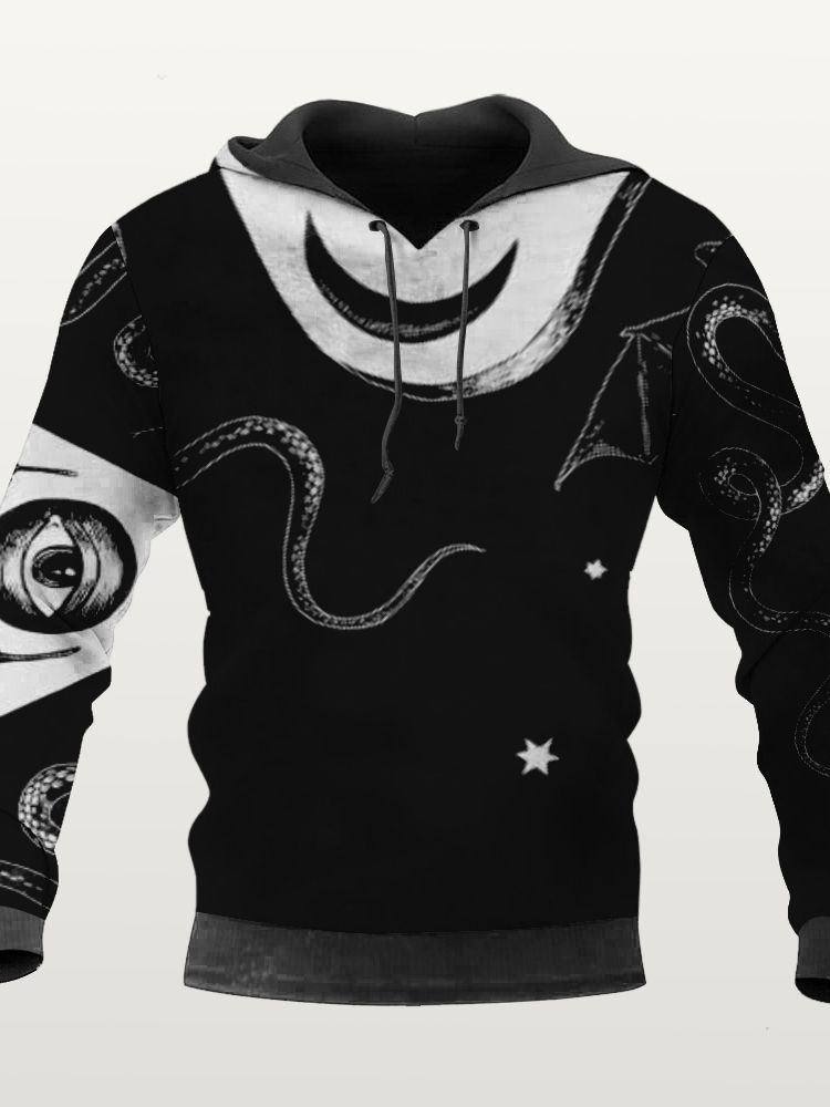 Pullover Slim Huvtröjor Med Dragsko