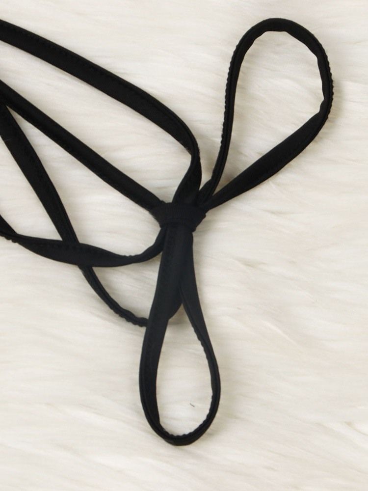 Ärmlös Golvlång Rygglös Pullover Mid Waist Klänning