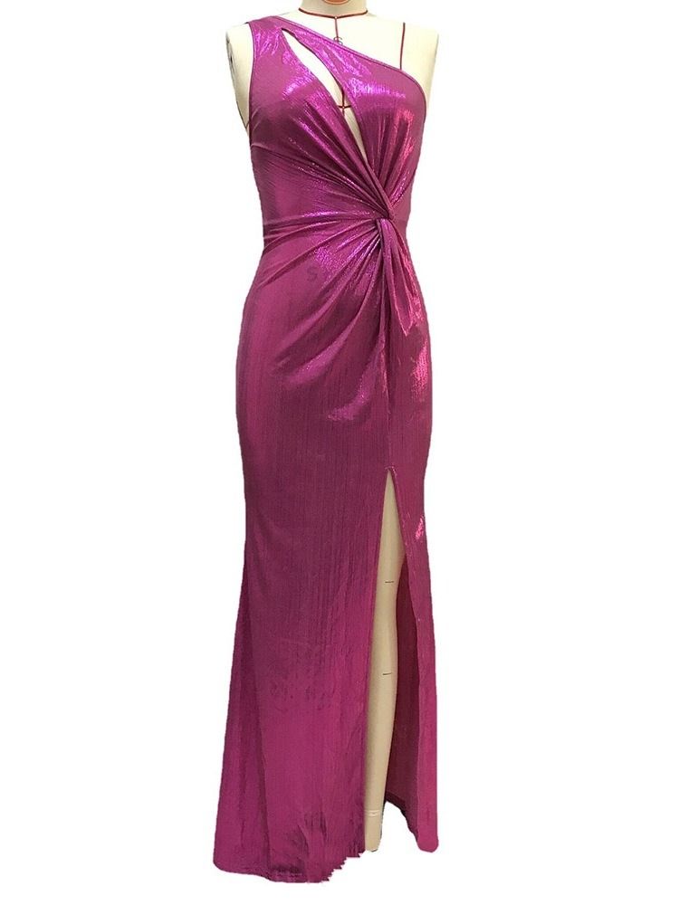Ärmlös Oblique Collar Split Mermaid Sommar Maxi Klänning