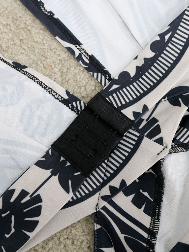 Genomskinlig Golvlång V-Hals Halter Pullover Klänning