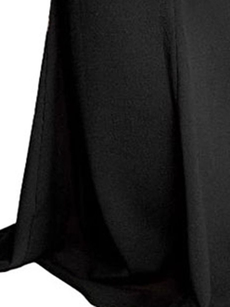 Vit Klänning Bowknot Långärmad Golvlång Bodycon Flare Sleeve Klänning