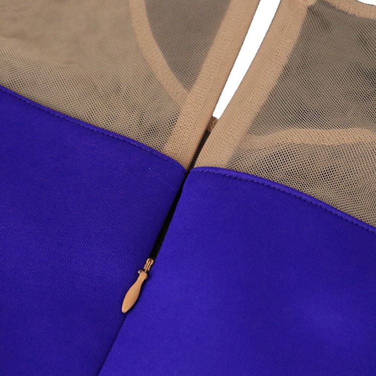 Plus Size Rundhalsad Kortärmad Bead A-Line Office Lady Casual Klänning