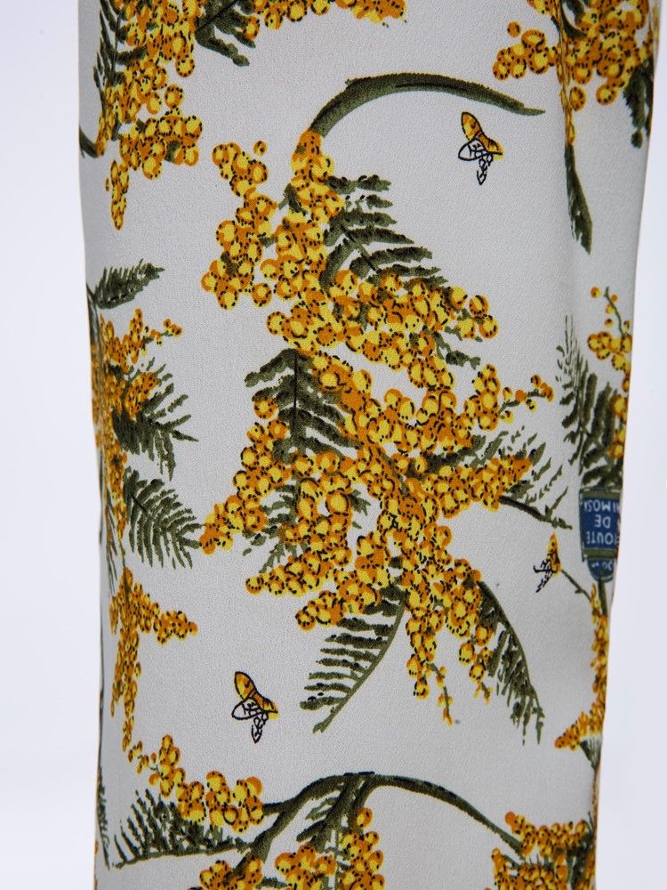 Blommönster Hellängd Klockbottnar För Kvinnor
