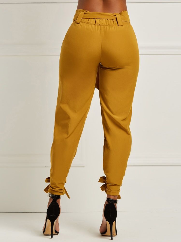 Bowknot Vanliga Pencil Byxor För Kvinnor