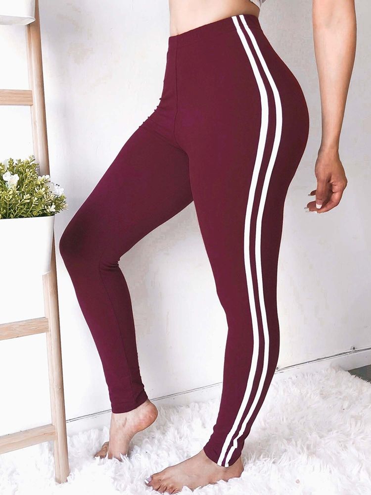 Camouflage Skinny Print Casual Byxor Med Hög Midja