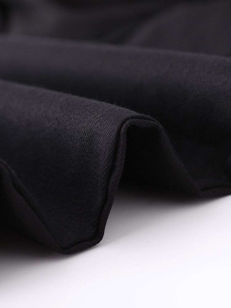 Lös Ficka Vanlig Övergripande Ankellängd Casual Byxor