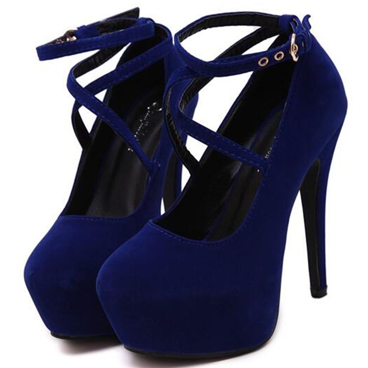 Alla Match Ol Cross Strap Platform Prom Skor
