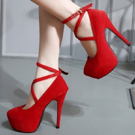 Alla Match Ol Cross Strap Platform Prom Skor