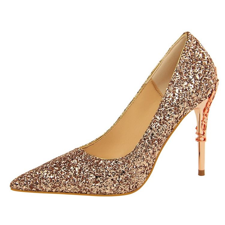 Limma Slip-On Spetsiga Tå Stilettklack Balkskor